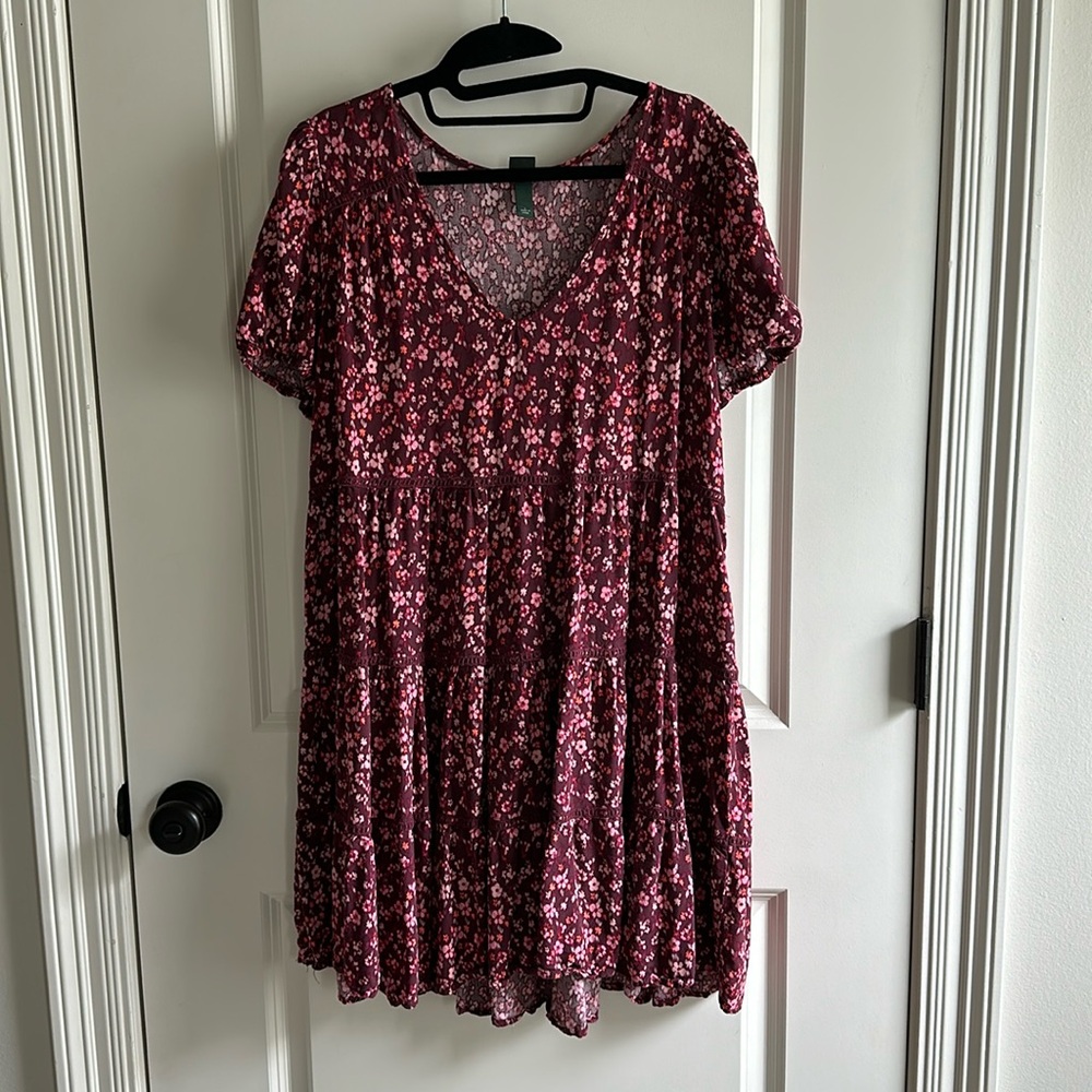 Maroon Wild Fable Dress, Size L
